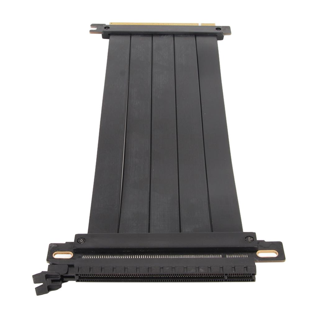 PCIE 4.0 X16 Extender Riser Cable High Shielding Property 180 Degree Flexible PCIE 4.0 Extension Cable for Graphics Card