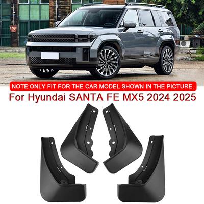 For Hyundai SANTA FE MX5 2024 2025 Car Styling ABS Car Mud Flaps Splash Guard Mudguards MudFlaps Front Rear Fender Accessories