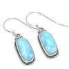 Natural Republic Larimar Gemstone 925 Solid Sterling Silver Earring 1.50" C4R56