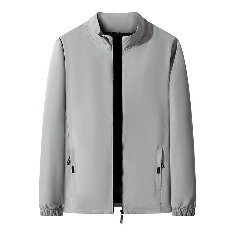 Spring and Autumn New Jacket Jacket Men's Versatile Commuter Simple 3D Casual Stand Collar Top