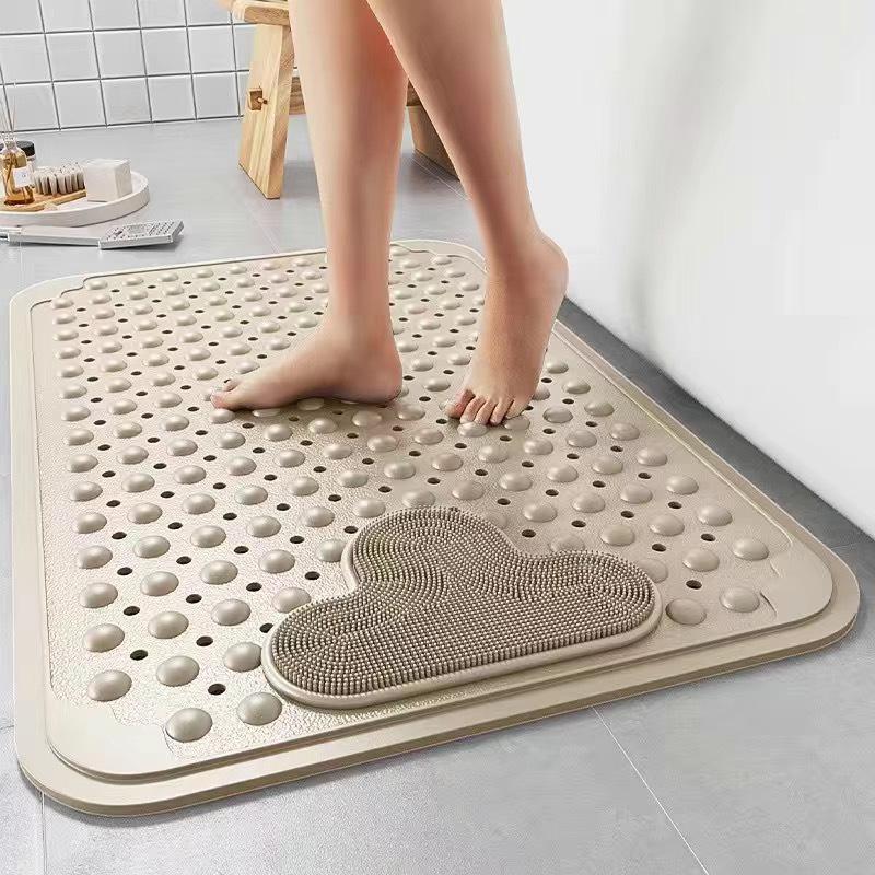 Eco-friendly Non-Slip Bathroom Mat for Shower - Safe for Children, Elderly, and Pregnant Women