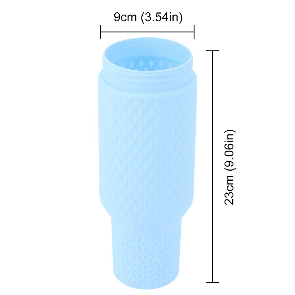 Water Bottle Liner Silicone Water Cup/Silicone Straw Cover Reusable Liner Summer Bottle Liner for 30/40oz Tumbler Cup Accessorie