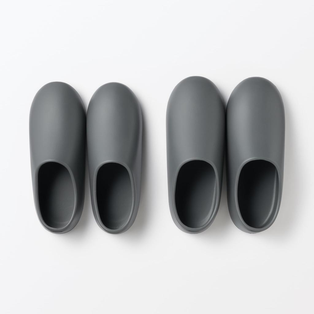 MUJI EVA Hängende Weiche Badeschuhe Größe Dunkel 84854088, L, Grau, Ca.. 25,0-27,0 cm,