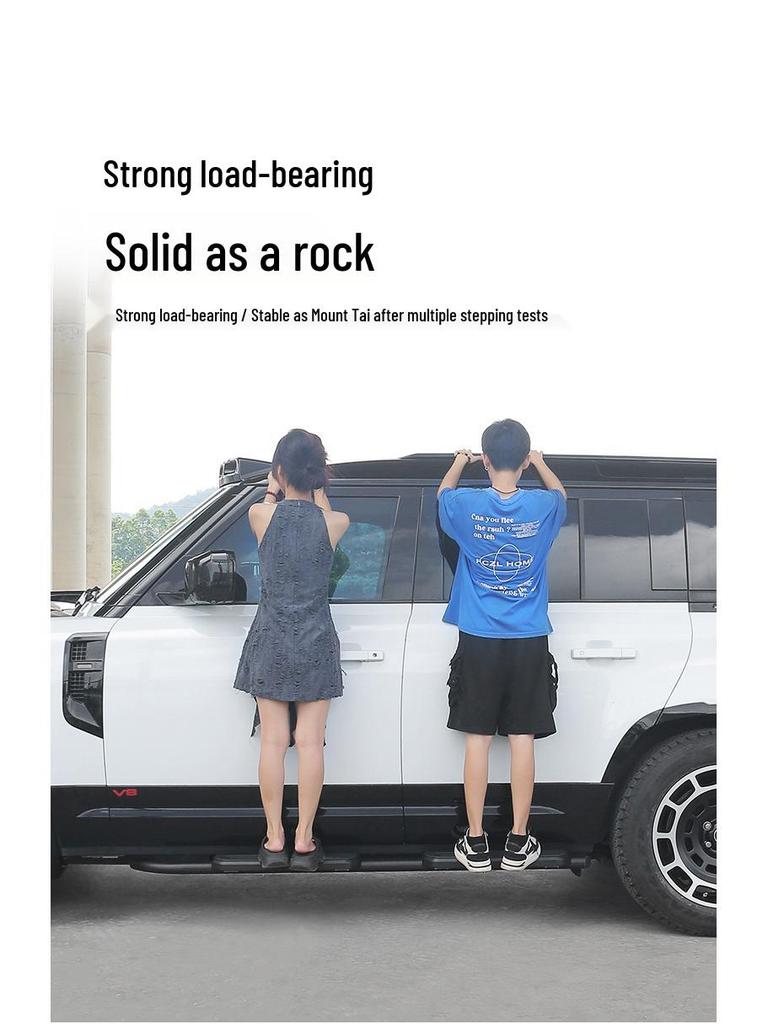 Aluminum Alloy Side Steps for Land Rover Defender 110/90/130