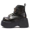 Fashion Punk Style Women Boots Lace-up Heel Height Platform Shoes Woman Gothic Ankle Rock Boots Metal Decor Man And Woman Sneakers 2025
