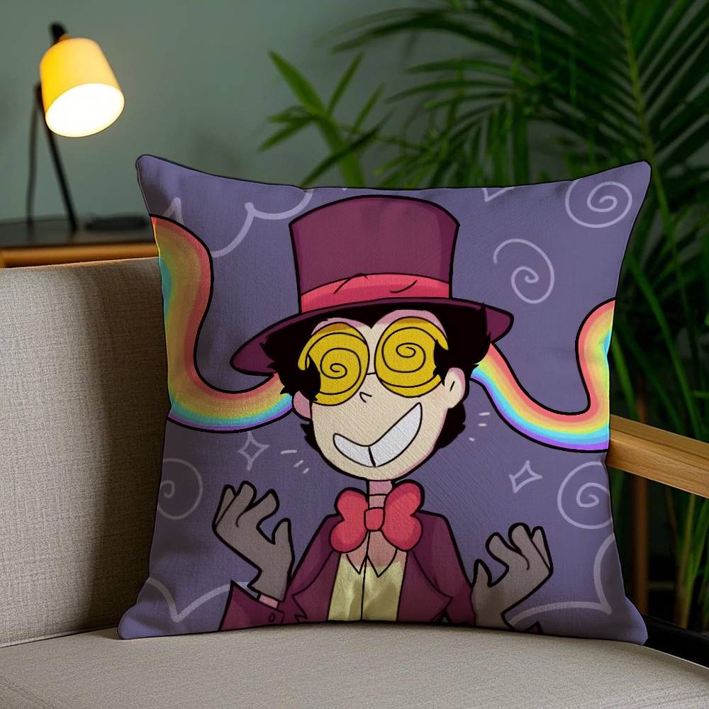 Cool Cartoon S-Superjail Pillow Case Office Sofa Dorm Chair Back Short Plush Double-Sided Printing Home Cushion Cover
