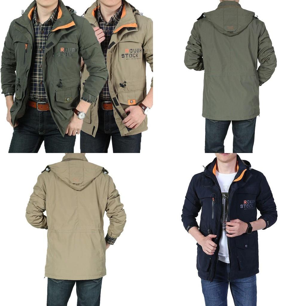 Men's Waterproof Jacket Hooded Soft Shell For Outdoor Hiking And Tactical Adventures