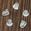 Clear Rubber Earring Backs Safety Stoppers For Stud Earrings Ear Hooks Studs