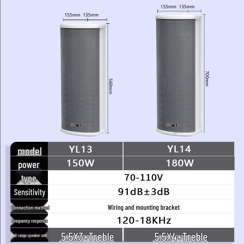 SAST 150W Outdoor Waterproof Column Speaker CN plug (adapter included)