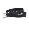 Minimalist Womens Pu Belt With Gold Alloy Buckle For Casual And Office Wear