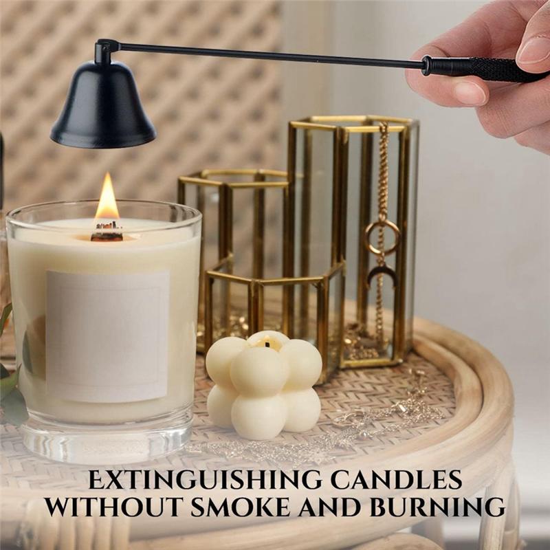 Versatile 3 In 1 Candle Wick Trimmer Candle Accessories Set Black For Candle Care Candle Kit