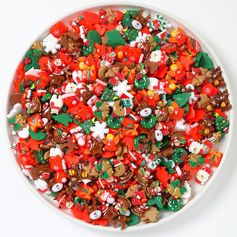 Cartoon Christmas DIY Phone Case and Resin Hair Accessories Kit
