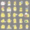 50 Pictures of Little Yellow Chicken Doodle Personality Cartoon Cute Hand-painted DIY Mobile Phone Case Suitcase Stickers Waterproof