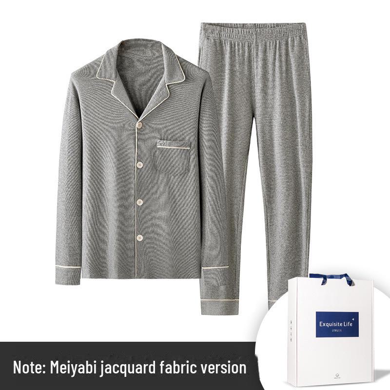 

Новая мужская роскошная жаккардовая клетчатая пижама - осень/зима, утолщенный бархат, можно носить на открытом воздухе, дизайн с лацканами Lapel, 2XL лист/кленовый