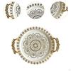 Decorative Serving Tray Fruit Plate European Dinnerware Round Food Platter for