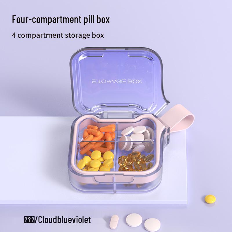 7-Compartment Portable Pill Box for Weekly Medication, 3 Meals a Day, Compact Carry-On Storage