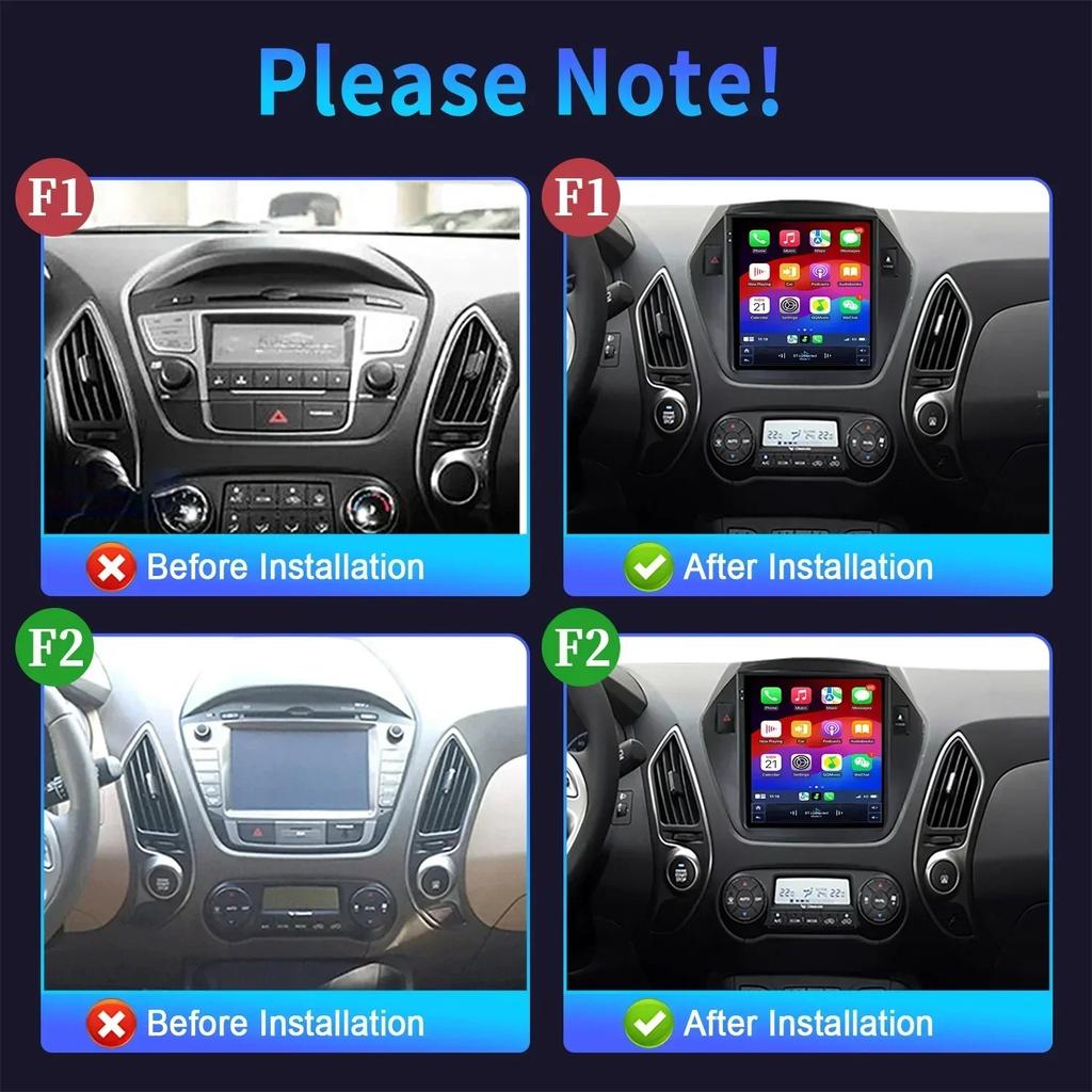 9.7" For Hyundai Tucson IX35 2009-2015 Car Radio Multimedia Navigation Wireless CarPlay 4G GPS Central Android Multimedia Screen