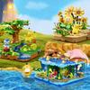 Keeppley Building Blocks Pokmon Pals Series Patchwork Toys Pikachu Pikachu Psyduck Slowpoke Model Ornament Christmas Gift