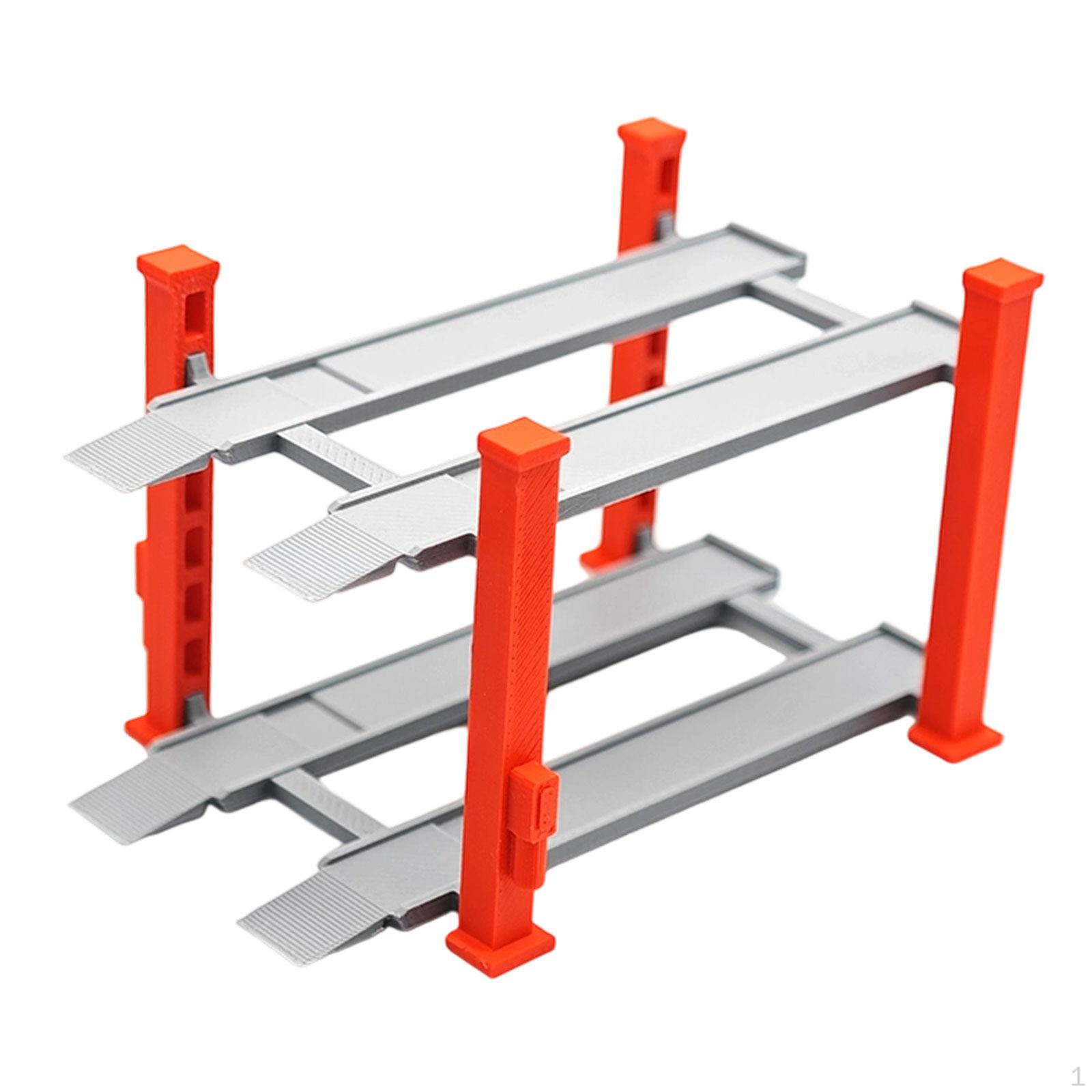 

1/64 Диорама Витрина для Машин Сплавная Модель Подставка для Игрушек Симуляция Декоративная Мини красный