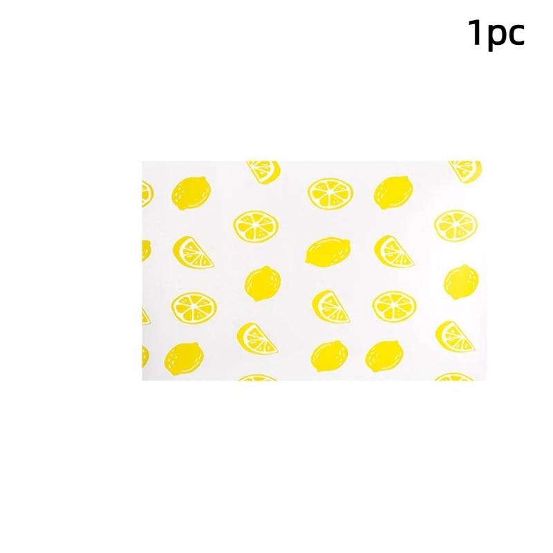 Non Adhesive Waterproof Drawer Liner With Cute Lemon Print Cuttable For Cabinets Wardrobes Shoe Racks Shelves
