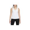 Nike Solid Color Casual Lightweight Breathable Round Neck Sleeveless Top Women Tops White DV9898-100