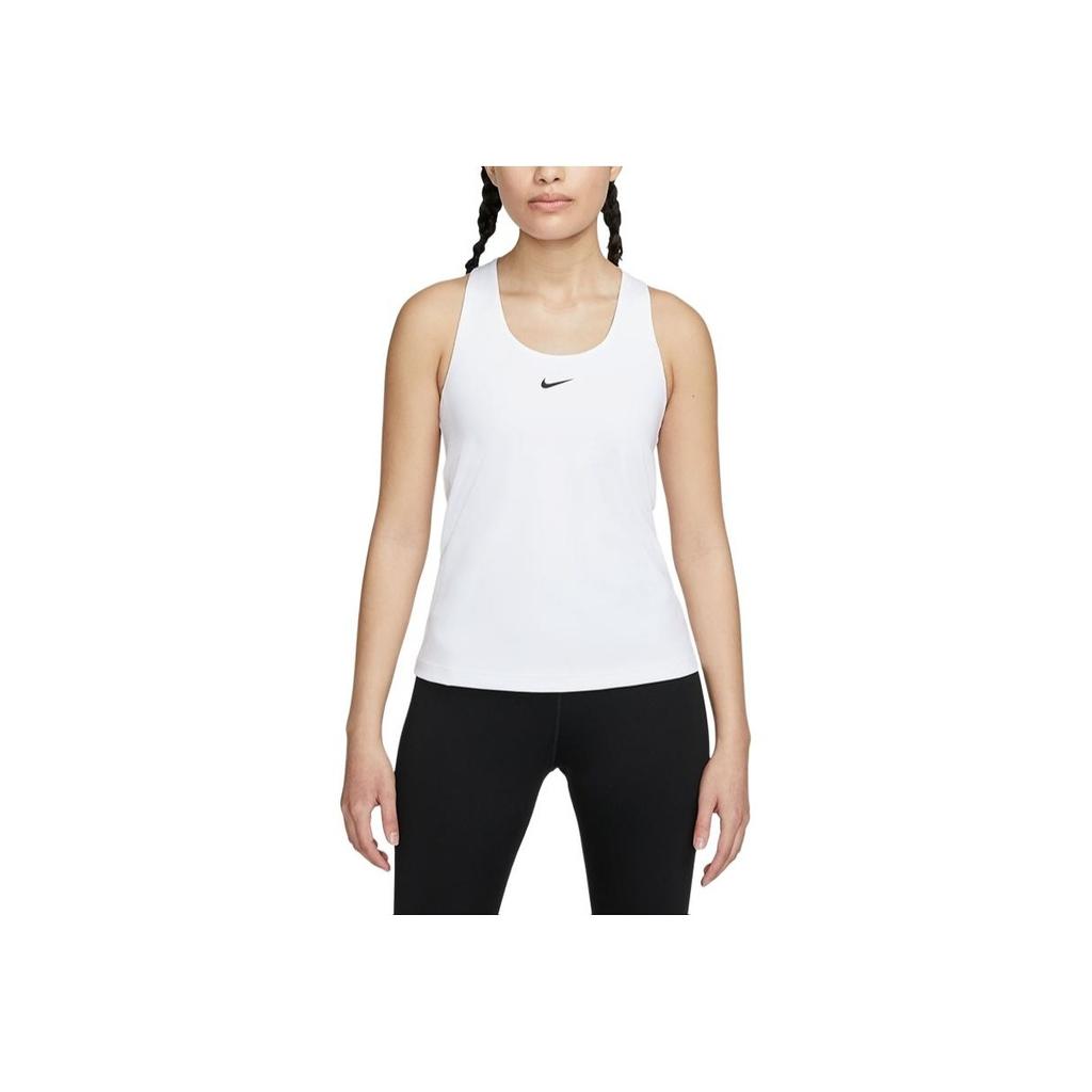Nike Solid Color Casual Lightweight Breathable Round Neck Sleeveless Top Women Tops White DV9898-100