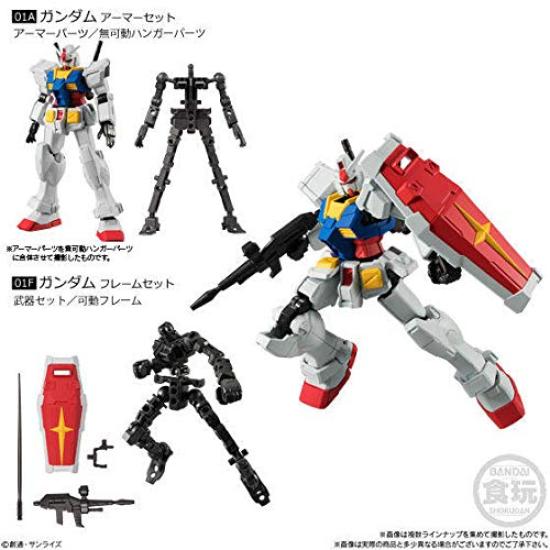 Mobile Suit Gundam G Frame 03 RX-78-2 Gundam (07A Rüstungsset + 07F Rahmenset) Süßigkeiten SpielzeugKaugummi