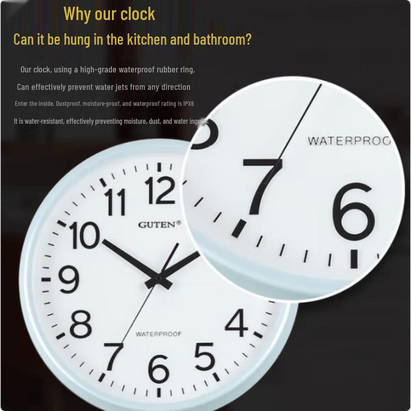 Golden Bell Silent Quartz Wall Clock