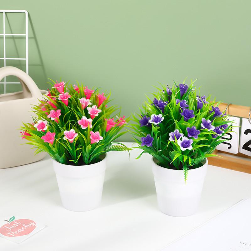 Green Lily Artificial Plant With Realistic Look For Living Room And Use Gift