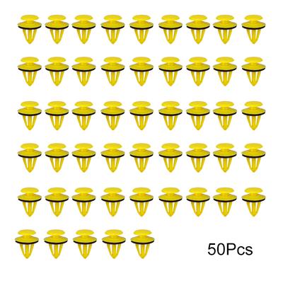 Lot de 10 ou 50 clips de fixation pour garniture de porte, en plastique, pour Lada Kalina, Golf, Land Rover, Chevrolet, Jaguar
