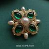 Colorful Baroque Pearl Gem Enamel Brooch Pin