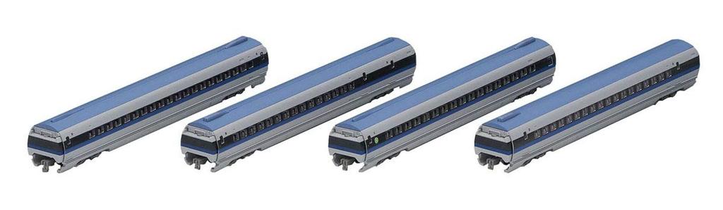 TOMIX N Gauge 500 Series TokaidoSanyo Shinkansen Nozomi Additional Set A 4-car 98364 Railway Model Train Gray