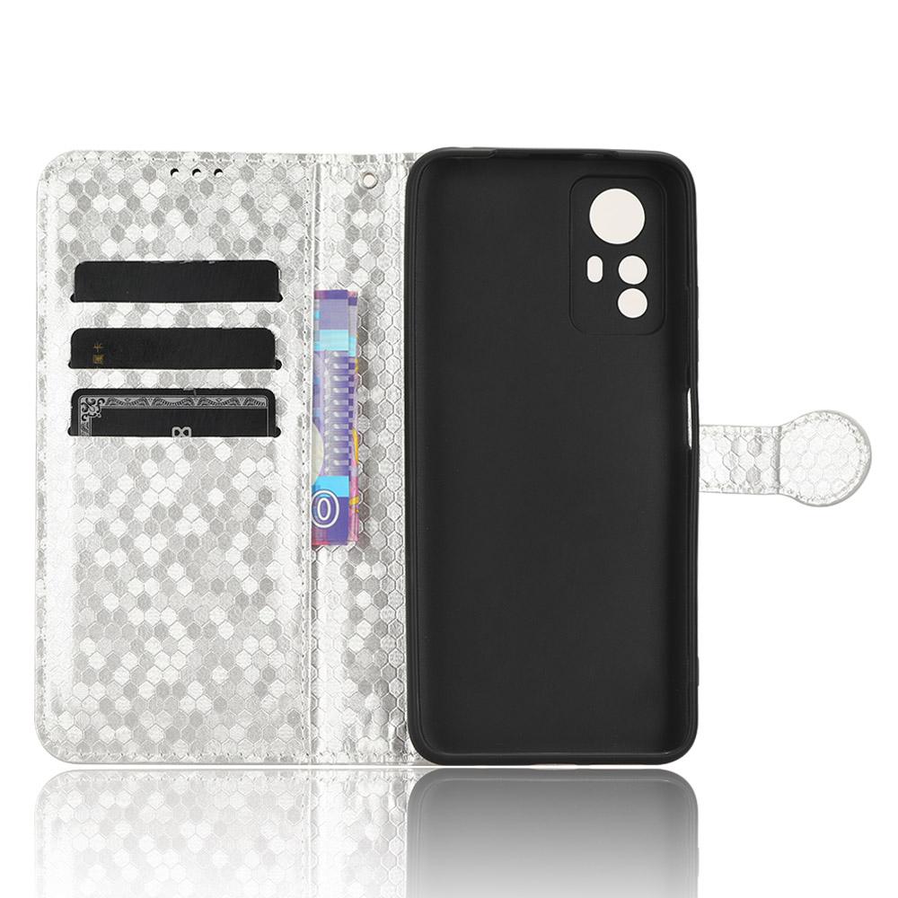 For Xiaomi Redmi Note 12S 4G Dot Imprinted Phone Stand Cover PU Leather Wallet Phone Case