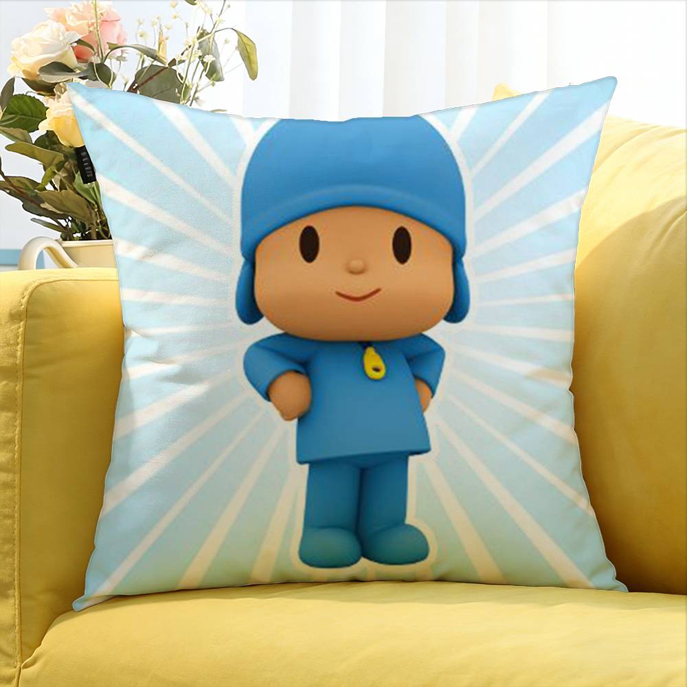 Cartoon P-Pocoyo Verschiedene Größen Quadratische Kissenhülle Für Auto Haus Schlafzimmer Dekor