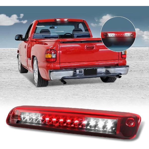3rd Third Tail Rear Brake Light Replacement For 2009 2010 2011 2012 2013 2014 Ford F-150 Lincoln Mark LT, High Mount Cargo Lamp Waterproof Dual Row