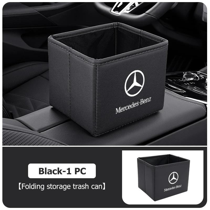 

GLC GLB Car Organizer Key Glasses Drink Storage Folding Trash Can For Mercedes Benz W211 W124 W176 W177 C180 C200 C260 C300 GLC