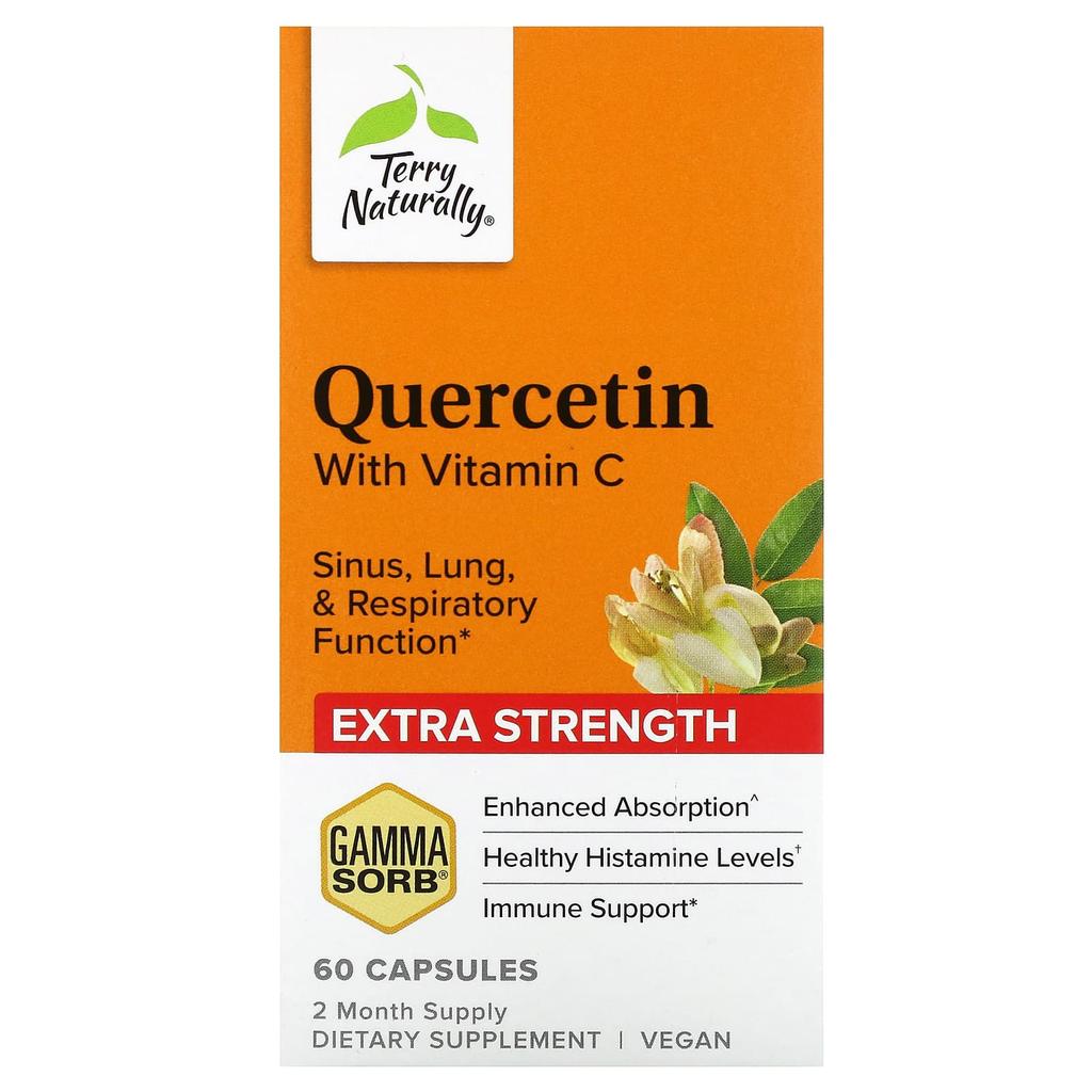 Quercétine avec Vitamine C, Extra Fort, 60 Capsules