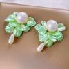 Exquisite Shell Imitation Pearl Drop Earrings Elegant Long Tassel Dangle Earrings For Women Wedding Party Ear Jewelry Gifts