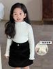 Kids Thickened One Piece Fleece Half Turtleneck Knit Sweater Anti Pilling Warm Base Layer Stylish Inner Wear Children Clothing