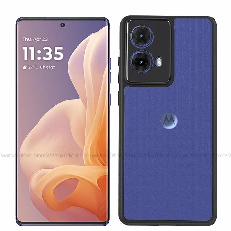 For Motorola Moto G85 Case Motorola Moto G85 Cover Luxury Clear PC + TPU Shockproof Silicone Phone Back Cover Motorola Moto G85