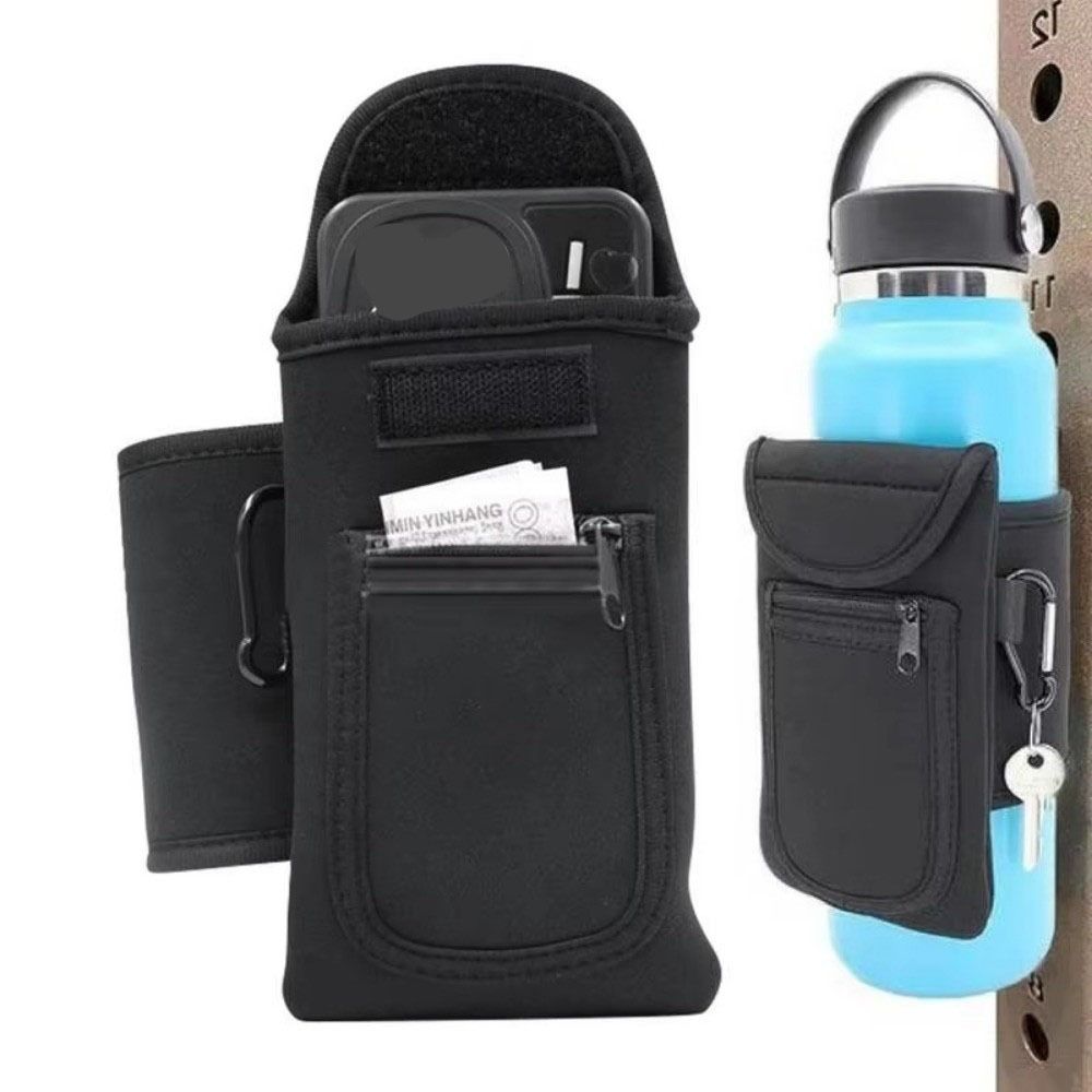 Phone Holder Gym Bottle Pouch Portable Gym Sling Bag Magnetic Bottle Sleeve  Gym Equipment