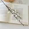 55CM White Mini Plum Blossom Single Branch Plum Blossom Simulation Flower Artificial Flower Chinese Home Decoration Arrangement