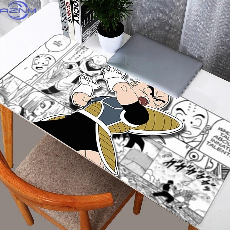 Dbz Dragon Ball Krillin Large Gaming Mouse Pad Anime Pc Computer Gamer Desk Mat For Cs Go Lol Xxl Laptop Kawaii Mousepad