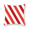 Simple Red Geometric Printing Pattern Cushion Cover Home Living Room Sofa Decoration Square Polyester Pillow