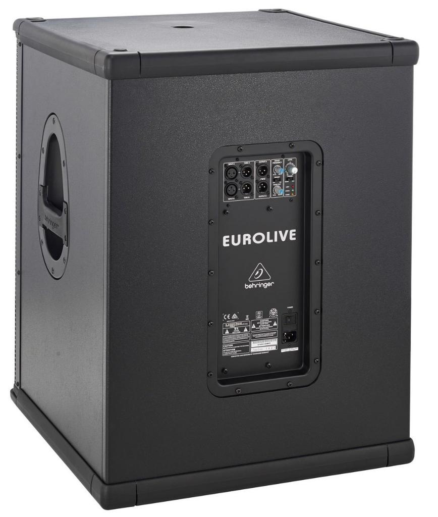 Behringer Aktiver Subwoofer Turbosound Woofer 3000W Class D Verstärker B1800XP Schwarz 18"