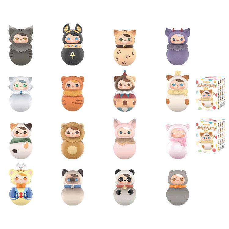 New POP MART PUCKY Meowth Tumbler Collection Figure Blind Box Products Single Mystery Box/Full Box 16 Pcs PPMT-2409-0008