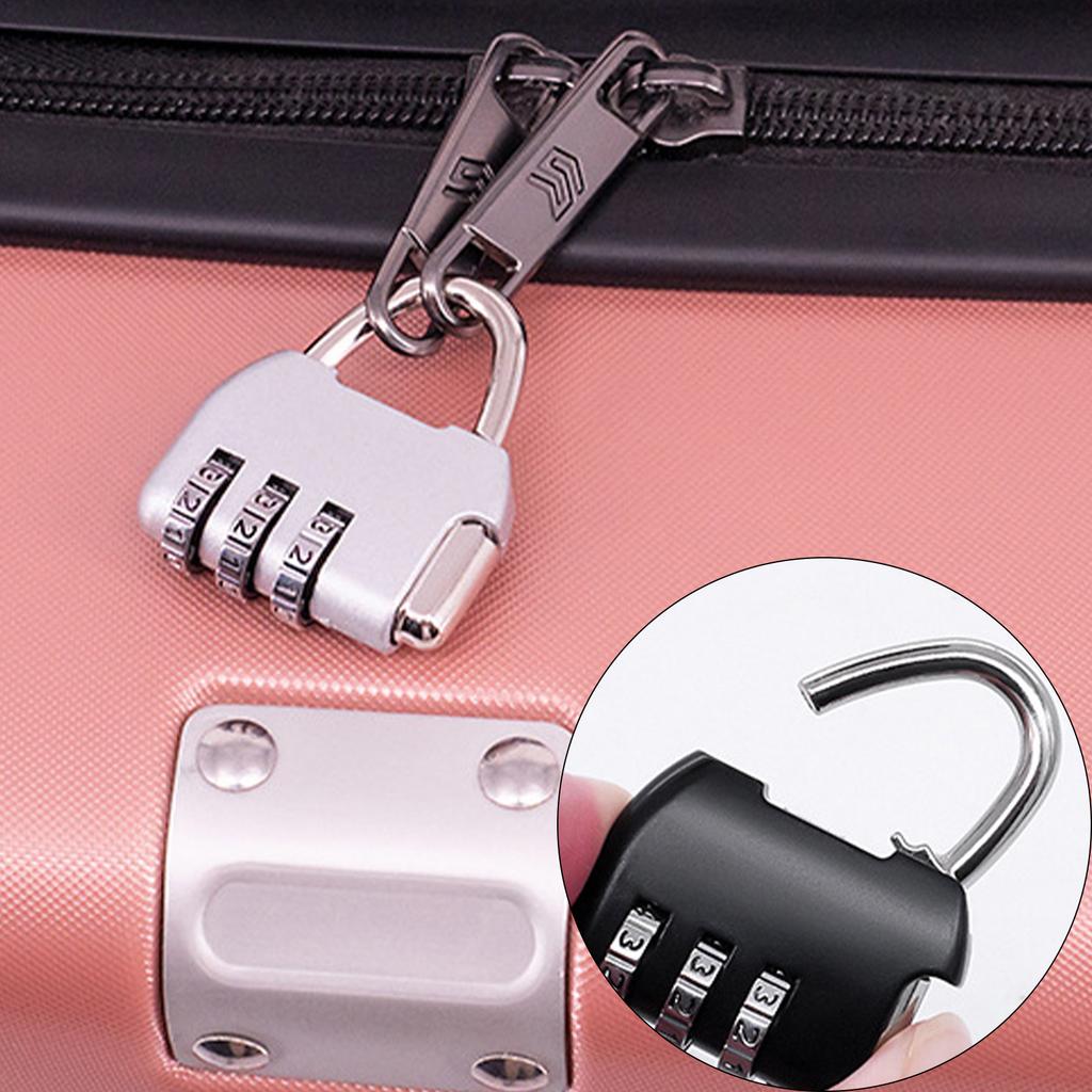 Compact Travel Lock for Backpack Luggage and Bags Practical Zinc Alloy Suitcase Lock Scratch Resistant