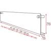 1pc [Clear Acrylic, No Wall Damage] Wall-Mounted Magazine Rack, Rental-Friendly | Magazine, Picture