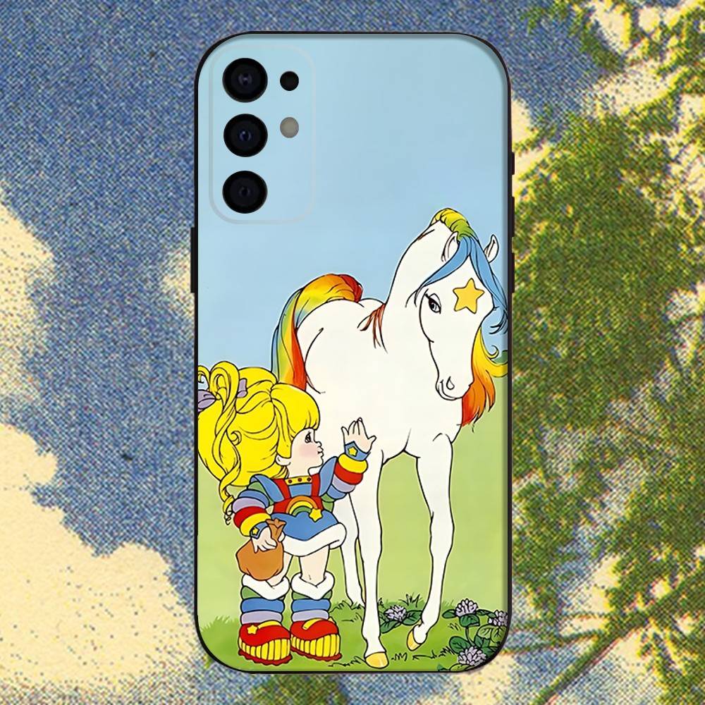 Cute Rainbow B-BriteS Phone Case For Samsung S25,S24,S21,S22,S23,S30,Ultra,S20,Plus,Fe,Lite,Note,10,9,5G Black Cover