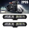 1Pcs/2Pcs Flash 6LED Motorcycle Headlight SpotLights Auxiliary High Brightness Lamp Electric Vehicle Scooters Autocycle Modified Bulbs